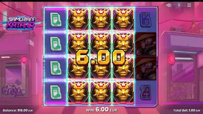 Samurais Katana slot screenshot 2