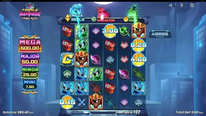 Triple Rampage slot screenshot 4