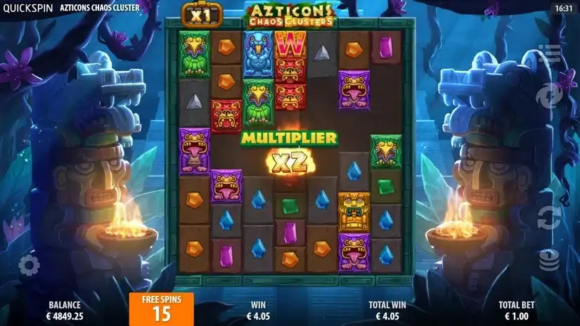 Azticons Chaos Clusters slot screenshot 3