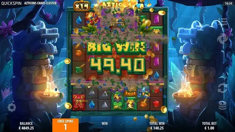 Azticons Chaos Clusters slot screenshot 7