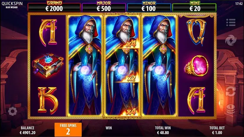 Blue Wizard slot screenshot 5