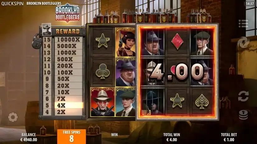 Brooklyn Bootleggers slot screenshot 