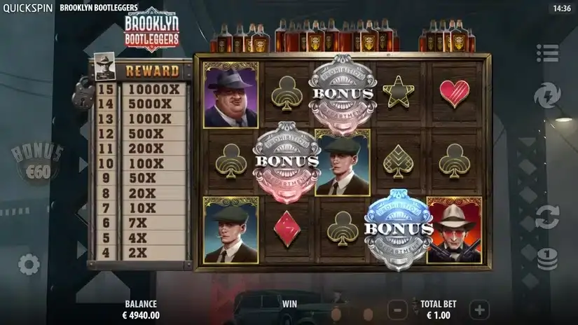 Brooklyn Bootleggers slot screenshot 2