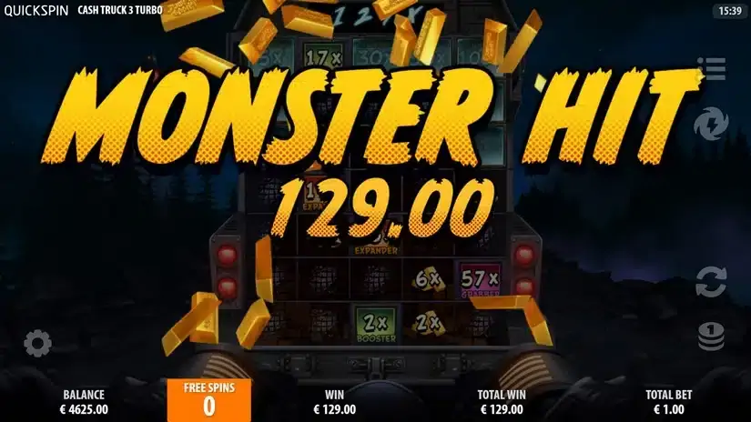 Cash Truck 3 Turbo slot screenshot 