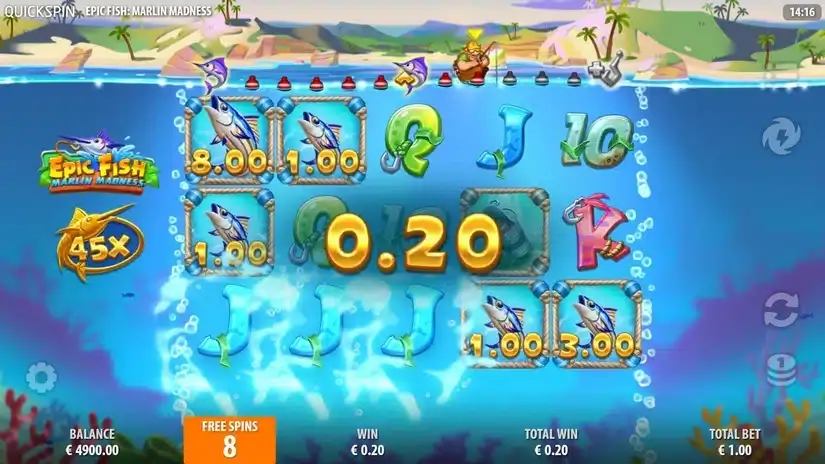 Epic Fish Marlin Madness slot screenshot 3