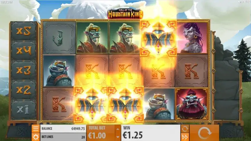 Hall of the Mountain King slot screenshot 3