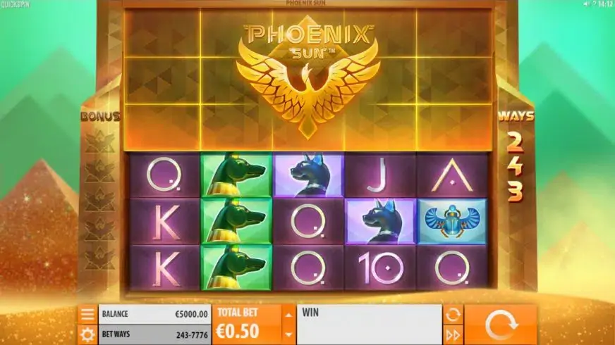 Phoenix Sun slot screenshot 1
