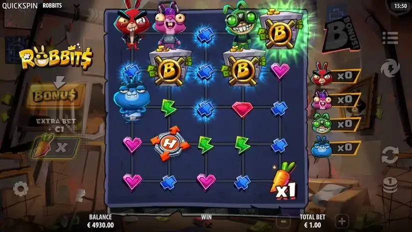 Robbits slot screenshot 3