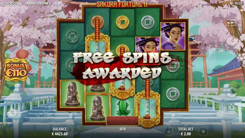 Sakura Fortune 2 slot screenshot 6