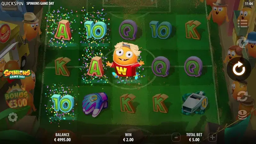 Spinions Game Day slot screenshot 2