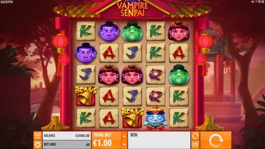 Vampire Senpai slot screenshot 