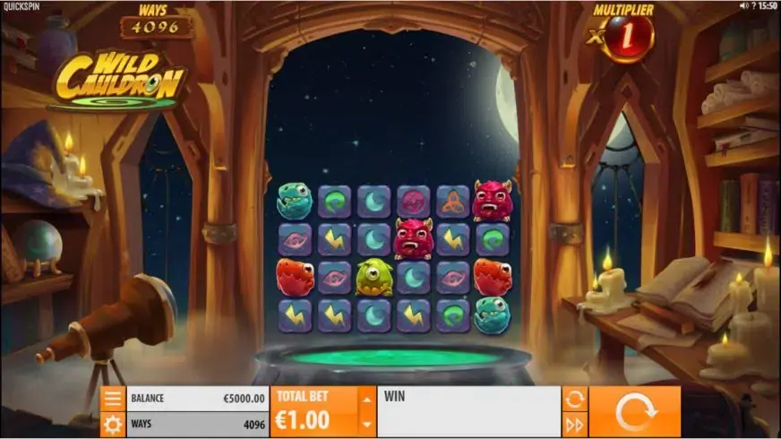 Wild Cauldron slot screenshot 1