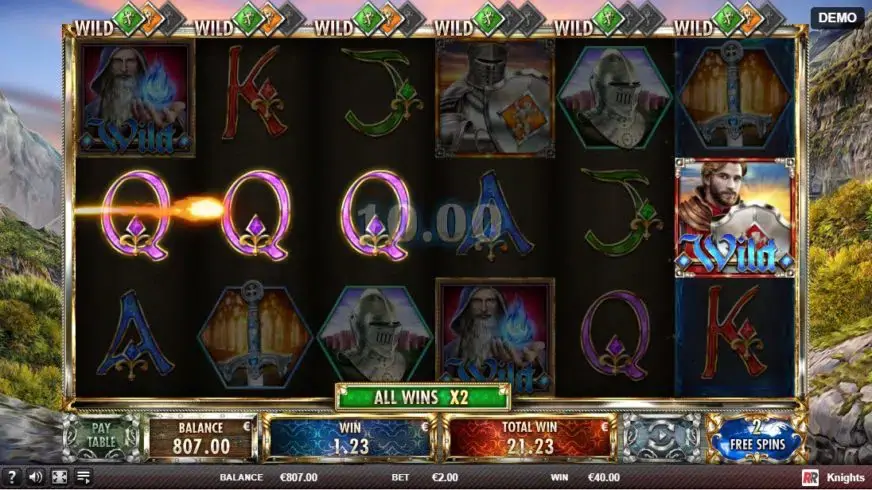 Knights slot screenshot 