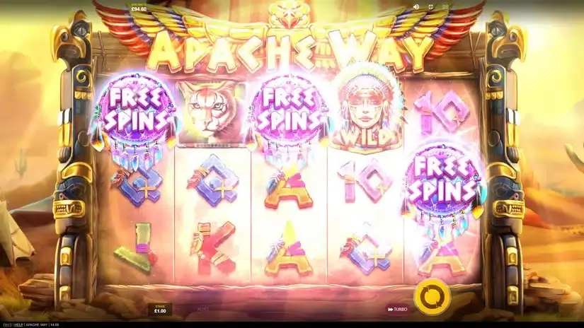 Apache Way slot screenshot 3