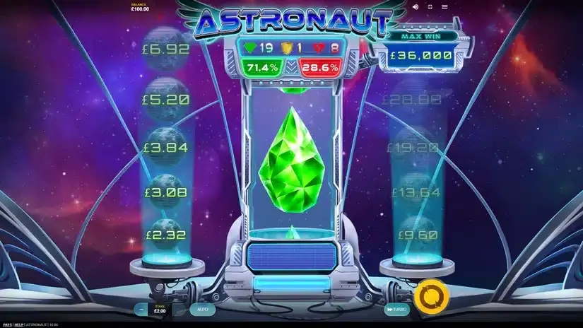 Astronaut slot screenshot 