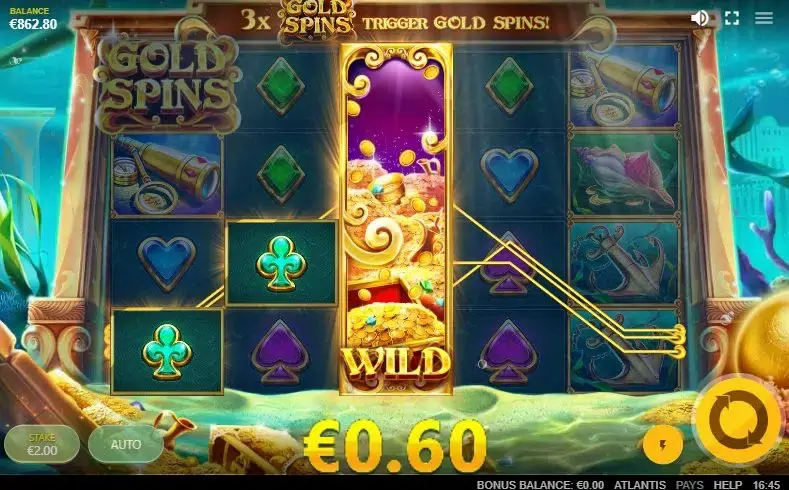Atlantis slot screenshot 2