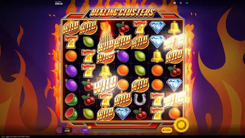 Blazing Clusters slot screenshot 