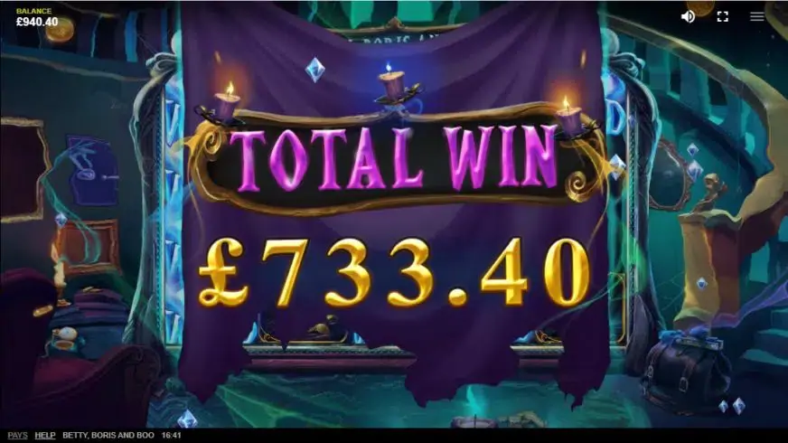 Betty, Boris And Boo slot screenshot 