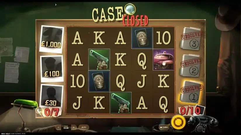 Case Closed slot screenshot 