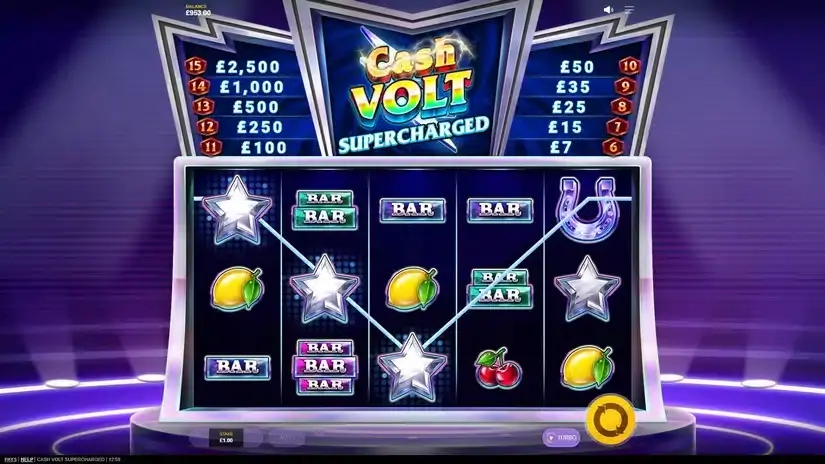 Cash Volt Supercharged slot screenshot