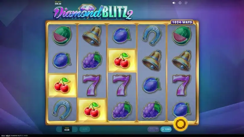 Diamond Blitz 2 slot screenshot 2