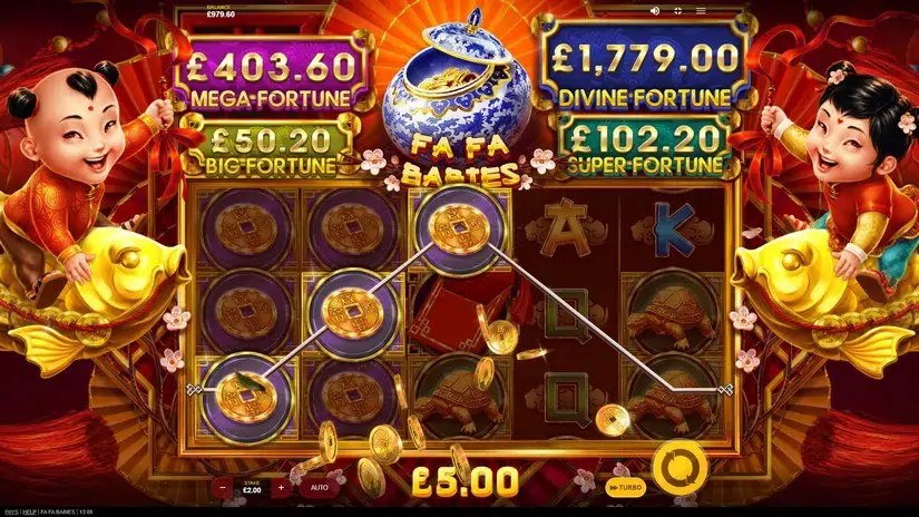 Fa Fa Babies slot screenshot 3