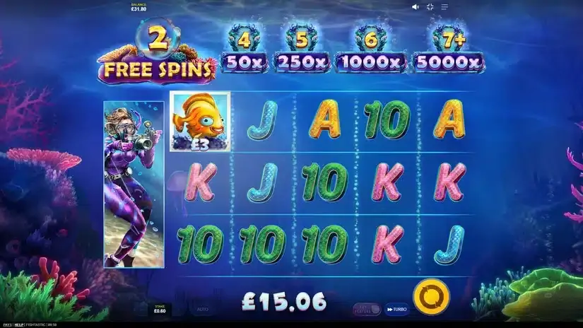 Fishtastic slot screenshot 