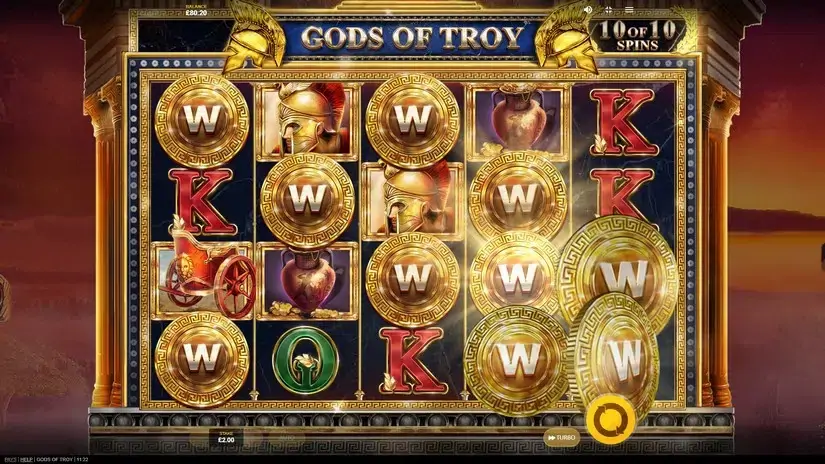 Gods Of Troy slot screenshot 3