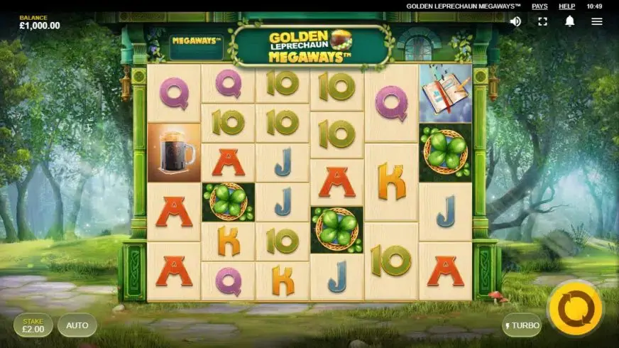 Golden Leprechaun Megaways slot screenshot 1