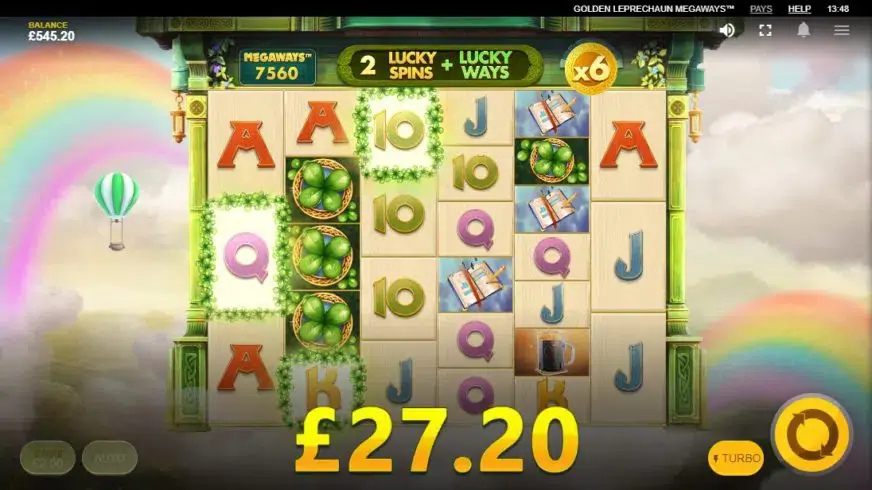 Golden Leprechaun Megaways slot screenshot 4
