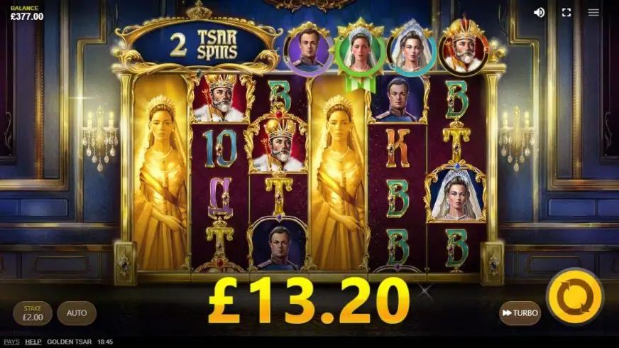 Golden Tsar slot screenshot 5