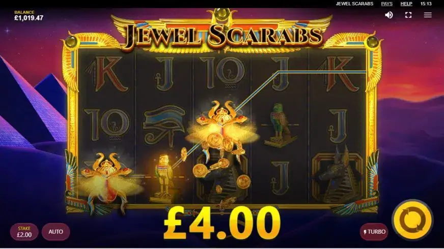 Jewel Scarabs slot screenshot 2
