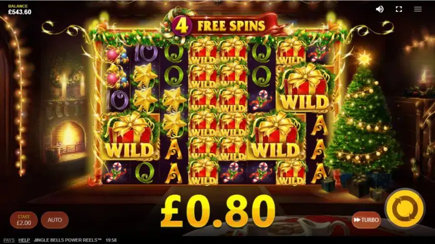 Jingle Bells Power Reels slot screenshot 