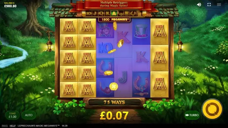 Leprechaun’s Magic Megaways slot screenshot 2