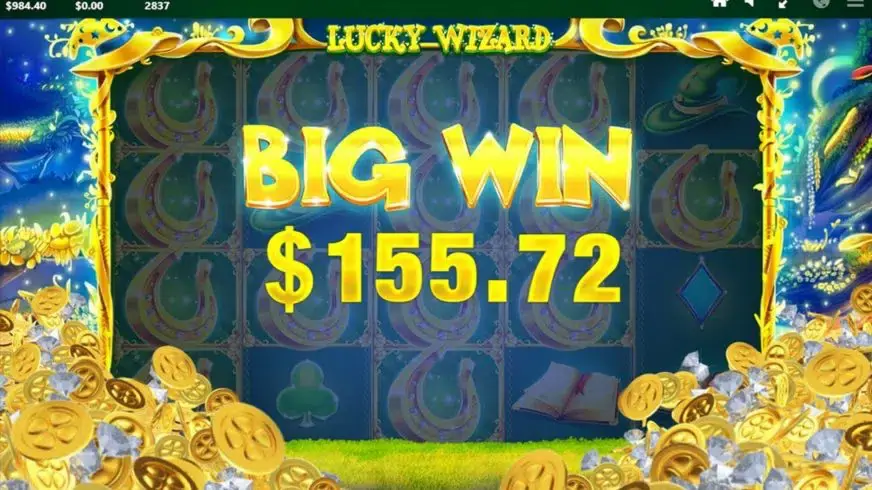 Lucky Wizard slot screenshot 2