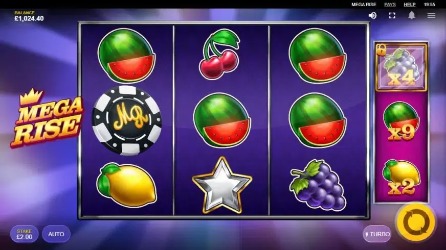 Mega Rise slot screenshot 3