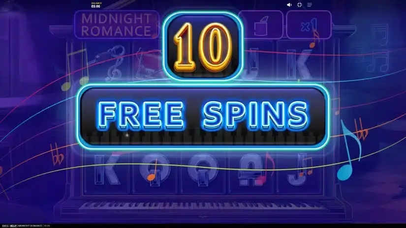 Midnight Romance slot screenshot 3