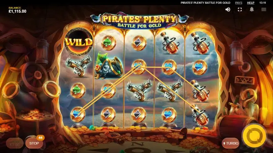 Pirates’ Plenty Battle For Gold slot screenshot 4