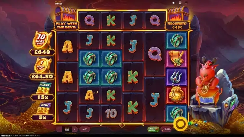 Play With the Devil Megaways slot screenshot
