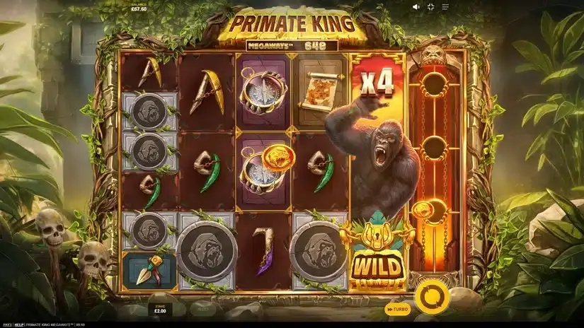 Primate King Megaways slot screenshot 3