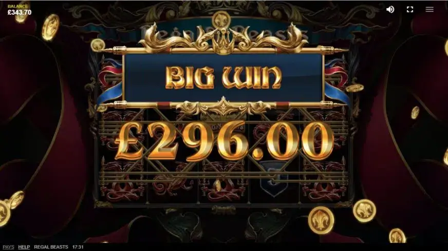 Regal Beasts slot screenshot 4