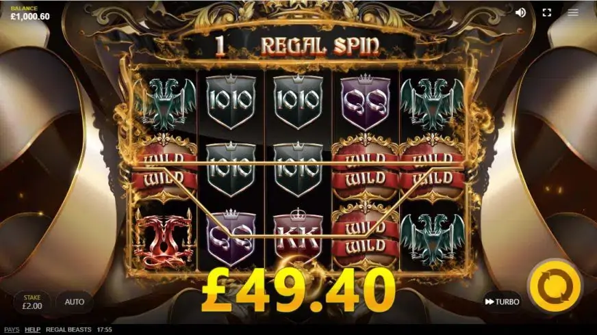 Regal Beasts slot screenshot 3