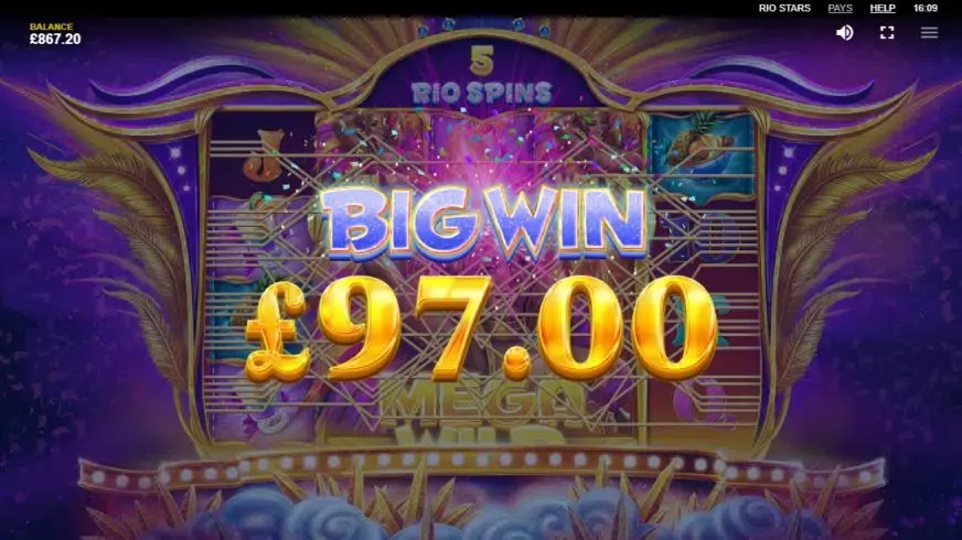 Rio Stars slot screenshot 4