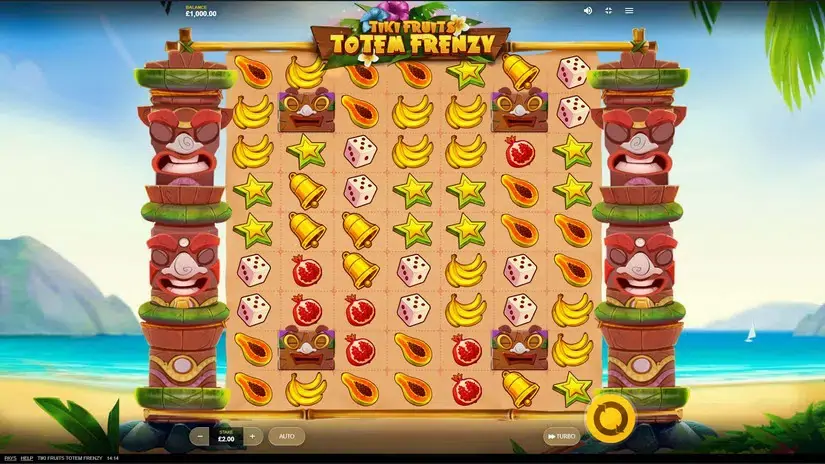Tiki Fruits Totem Frenzy slot screenshot 1