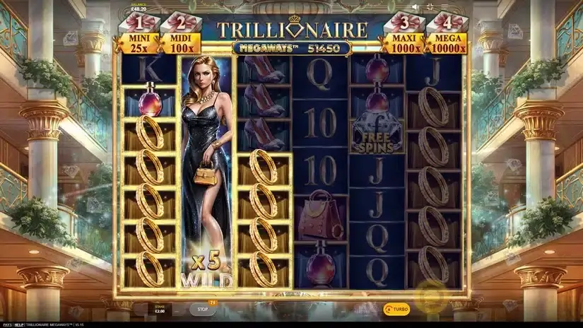Trillionaire MegaWays slot screenshot 4
