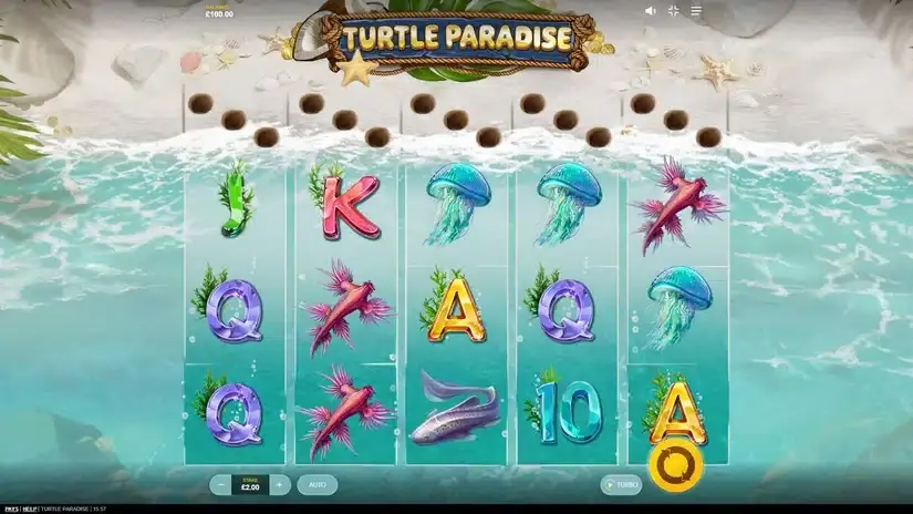 Turtle Paradise slot screenshot 1