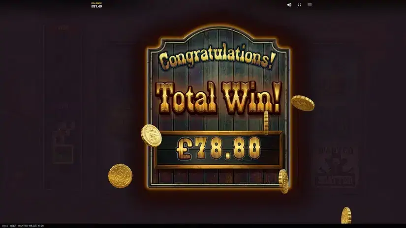 Wanted Wildz slot screenshot