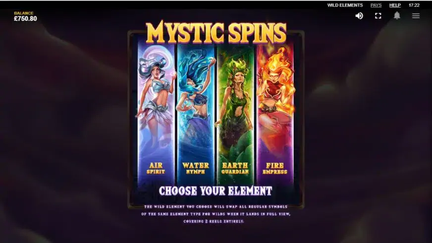 Wild Elements slot screenshot 3