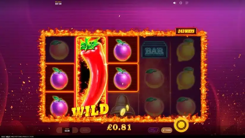 Wild Hot Chilli Reels 2 slot screenshot 2