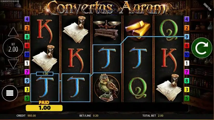 Convertus Aurum slot screenshot 